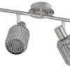 Lindby Limani ceiling spotlight, grooves, four-bulb